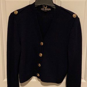 Vintage EUC St. John Navy Cardigan  Sweater
